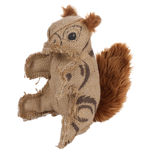 Flamingo Hundespielzeug mit Seil Nada Eichhörnchen braun