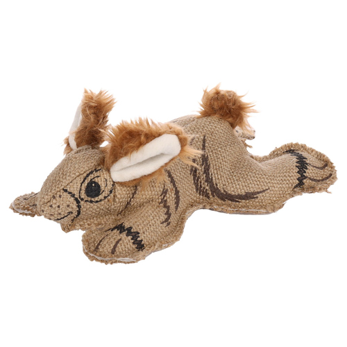 Flamingo Hundespielzeug mit Seil Nada Kaninchen braun