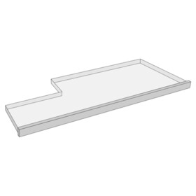 Abbildung Flamingo Kaninchenstall Ersatzschublade Loft Urban schwarz