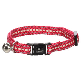 Abbildung Flamingo Katzen Halsband Jinxy korallenrot