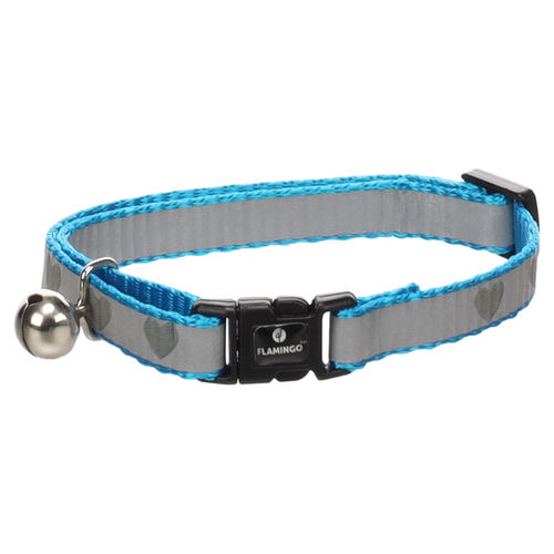 Flamingo Katzen Halsband Minx blau