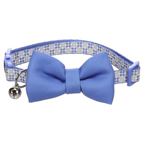 Abbildung Flamingo Katzen Halsband mit Schleife Casi blau