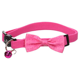 Abbildung Flamingo Katzen Halsband mit Schleife Castor rosa
