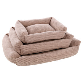 Abbildung Flamingo Katzenbett Jacquard rechteckig taupe