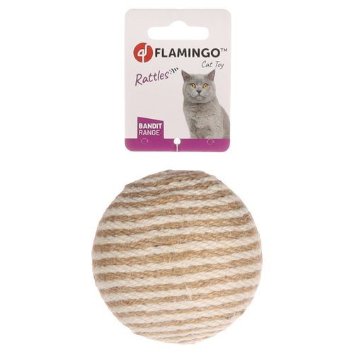 weitere Abbildung Flamingo Katzenspielzeug Ball Bandit Floris beige