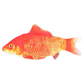 Abbildung Flamingo Katzenspielzeug Flounder beweglicher Fisch orange/grau