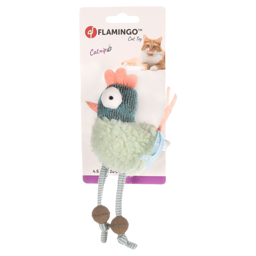 weitere Abbildung Flamingo Katzenspielzeug Huhn Quinty blau