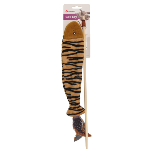 weitere Abbildung Flamingo Katzenspielzeug Jungle Angel mit Fisch