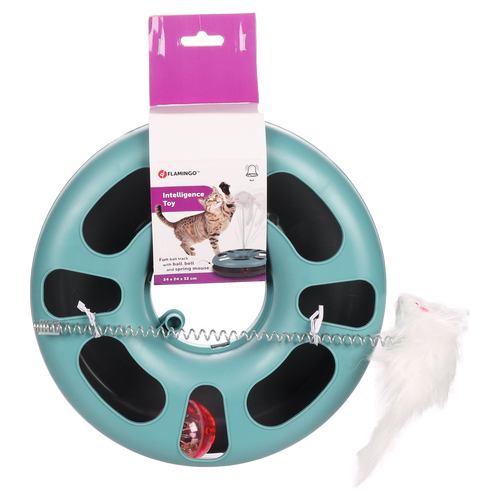weitere Abbildung Flamingo Katzenspielzeug Leatitia Zirkel blau