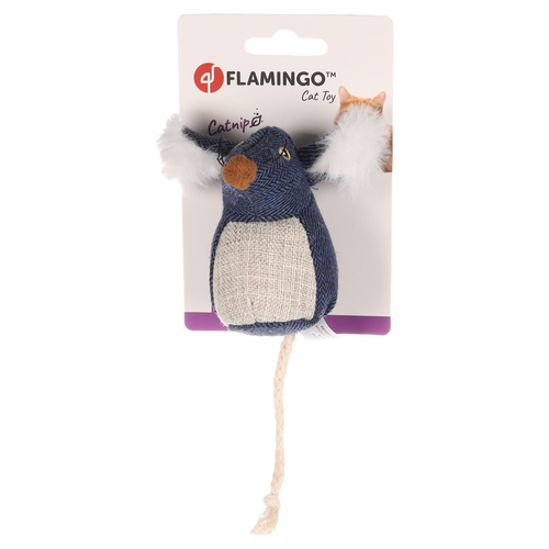 weitere Abbildung Flamingo Katzenspielzeug Maus Jeany blau