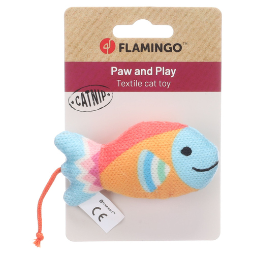 weitere Abbildung Flamingo Katzenspielzeug Nitz Fisch orange