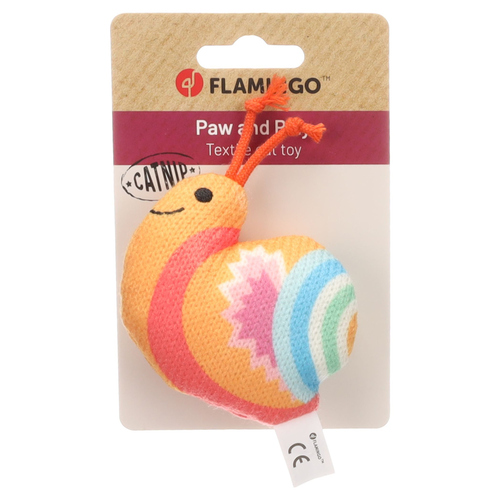 weitere Abbildung Flamingo Katzenspielzeug Nitz Schnecke orange