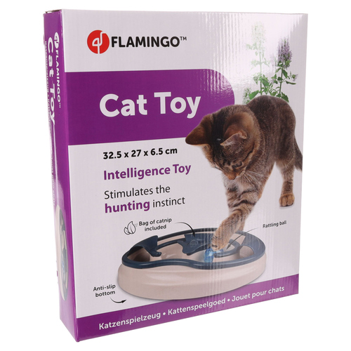 weitere Abbildung Flamingo Katzenspielzeug Shilo oval wei/blau