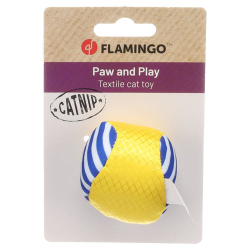 weitere Abbildung Flamingo Katzenspielzeug Strellow Ball gelb
