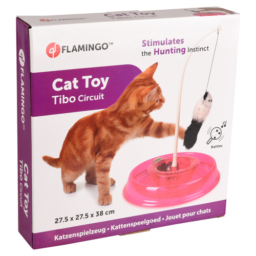 weitere Abbildung Flamingo Katzenspielzeug Tibo Circuit rund