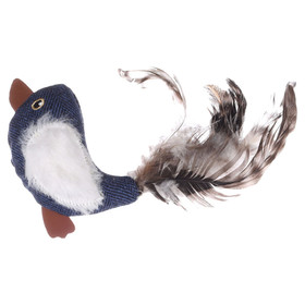 Abbildung Flamingo Katzenspielzeug Vogel Jeany blau