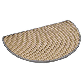 Abbildung Flamingo Katzenstreu Matte Matz halbrund beige