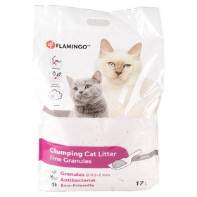 Abbildung Flamingo Katzenstreu Silica fein Klumpstreu 17 l