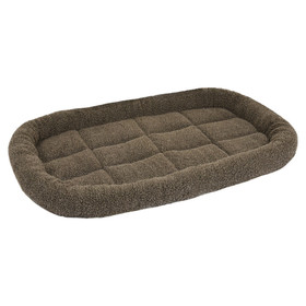 Abbildung Flamingo Kissen Sherpa rechteckig braun