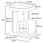 Kratzbaum Anzu grau, Abbildung 6