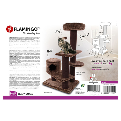 weitere Abbildung Flamingo Kratzbaum Baloo Khan braun