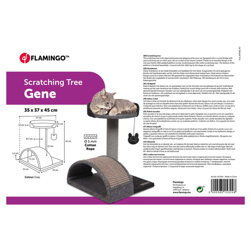 weitere Abbildung Flamingo Kratzbaum Gene grau