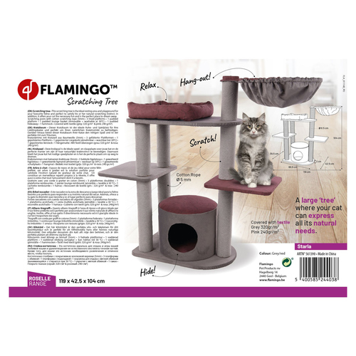 weitere Abbildung Flamingo Kratzbaum Roselle Starla grau