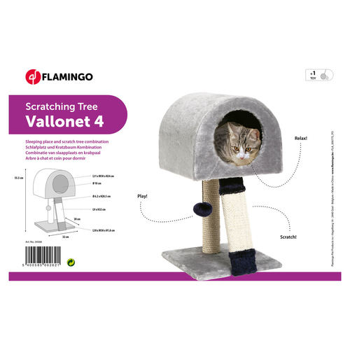 weitere Abbildung Flamingo Kratzbaum Vallonet 4 blau/grau