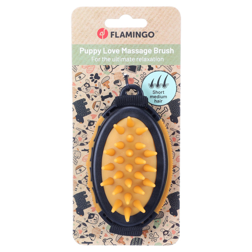 weitere Abbildung Flamingo Massagebrste Calmy fr Welpen