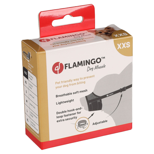 weitere Abbildung Flamingo Maulkorb Rolo schwarz