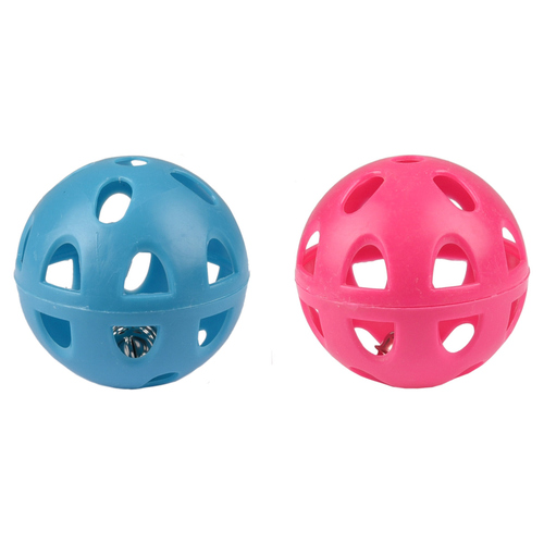 Flamingo Nagerspielzeug Ball + Glocke Diwa