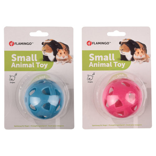 weitere Abbildung Flamingo Nagerspielzeug Ball + Glocke Diwa