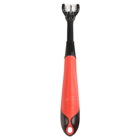 Abbildung Flamingo Premium Care Zahnbrste Soft Grip schwarz/rot