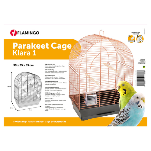 weitere Abbildung Flamingo Sittichkfig Klara 1 kupfer