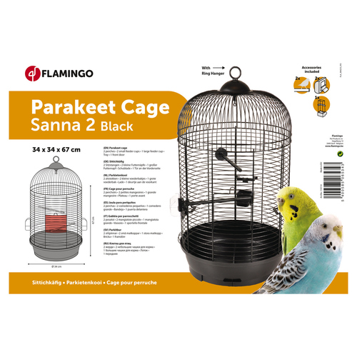weitere Abbildung Flamingo Sittichkfig Sanna 2 schwarz
