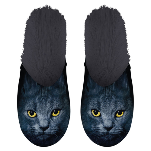 Flamingo Slipper Black Cat Eyes, Größe: 39 - 42
