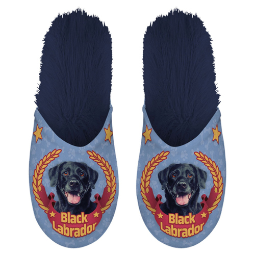 Flamingo Slipper "Black Labrador", Größe: 39 - 42
