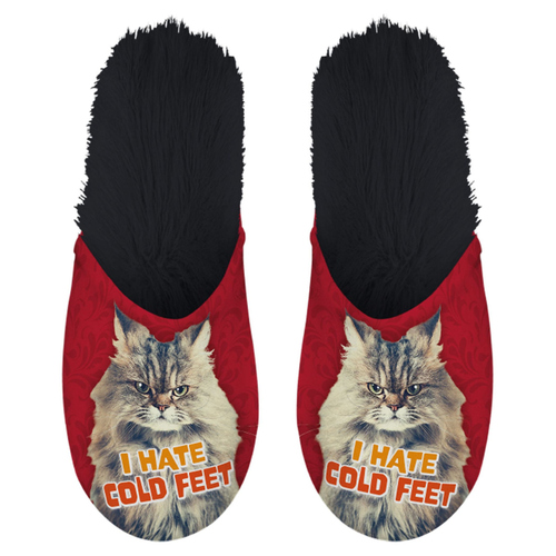 Flamingo Slipper "I Hate Cold Feet", Größe: 39 - 42