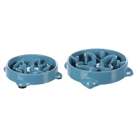 Flamingo Slow Feeder Beno blau