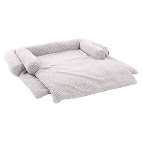 Abbildung Flamingo Sofaschutz Jacquard grau
