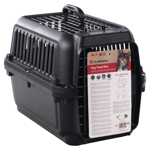 weitere Abbildung Flamingo Transportbox Naomi schwarz