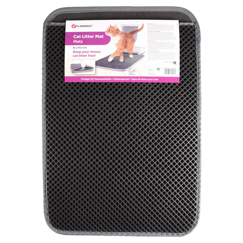 weitere Abbildung Flamingo Vorleger fr Katzentoiletten Matz schwarz
