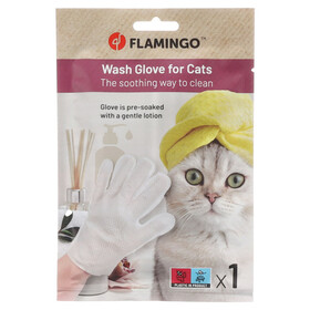 Abbildung Flamingo Waschlappen Propy getrnktes Tuch fr Katzen
