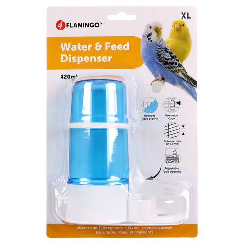 weitere Abbildung Flamingo Wasser & Futterbrunnen Kai blau/wei