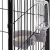 Flamingo Wassernapf mit Flasche für Drahtkäfig Diza grau Abbildung 4