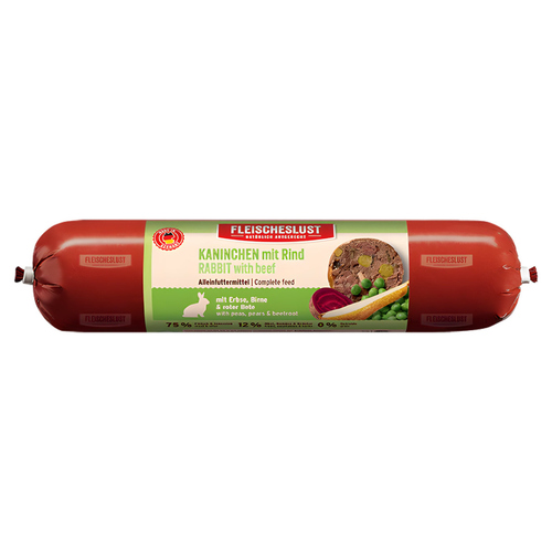Fleischeslust Classic Kaninchen mit Rind & Erbse, Birne & roter Bete 400 g