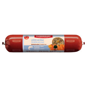 Abbildung Fleischeslust Classic Lachs mit Rind, Karotte, Kokosflocken & Spirulina 800 g