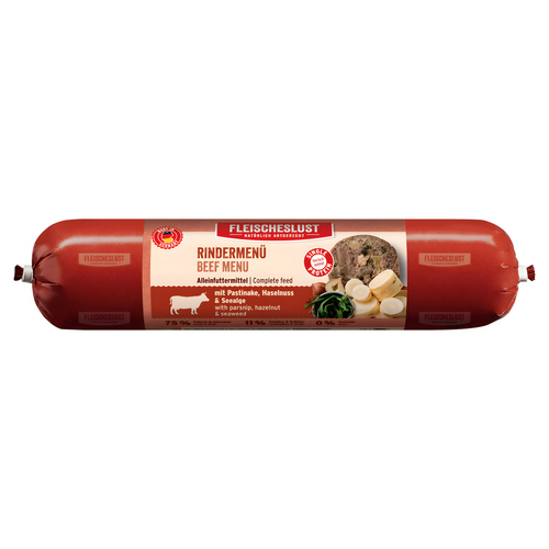 Fleischeslust Classic Rindermenü mit Pastinake, Haselnuss & Seealge 400 g