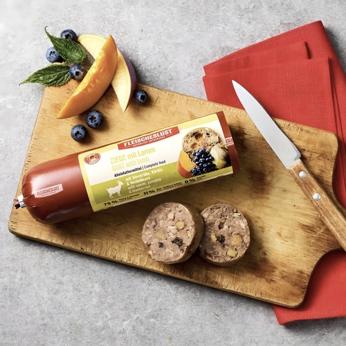 weitere Abbildung Fleischeslust Classic Ziege mit Lamm & Steckrbe, Krbis & Heidelbeere 400 g