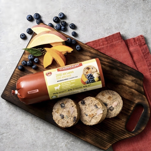 weitere Abbildung Fleischeslust Classic Ziege mit Lamm & Steckrbe, Krbis & Heidelbeere 800 g